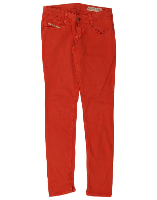 Женские супертонкие зауженные джинсы Diesel Grupee W27 L32, красный хлопок