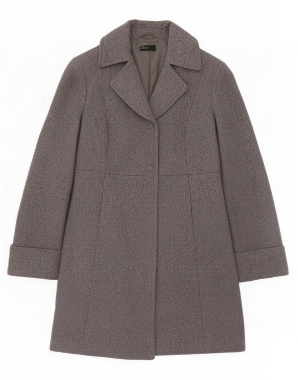 Женское пальто Benetton IT 42 Medium Grey Wool