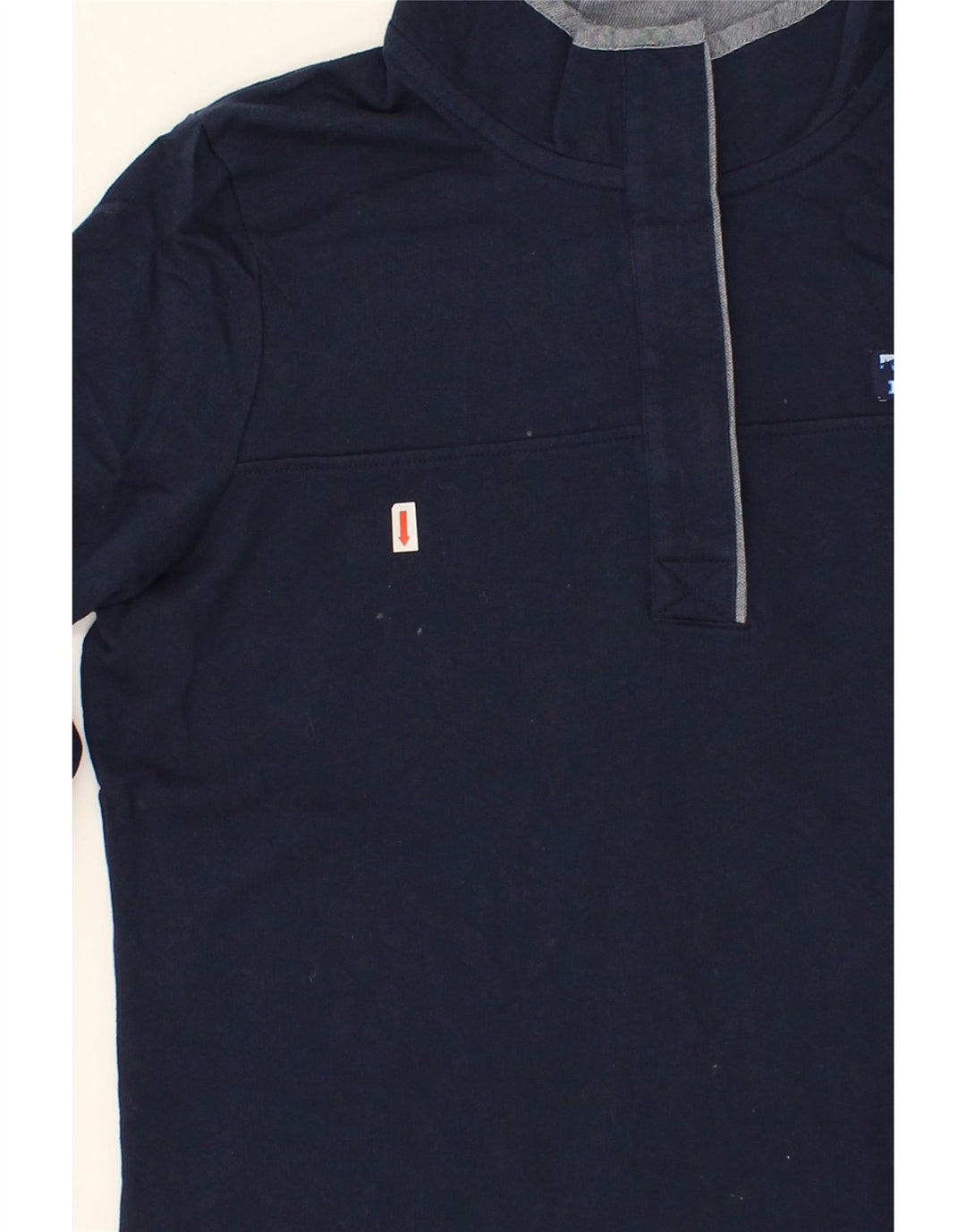 L.L.BEAN Womens Longline Sweatshirt Jumper UK 14 Medium Navy Blue Vintage L.L.Bean and Second-Hand L.L.Bean from Messina Hembry 