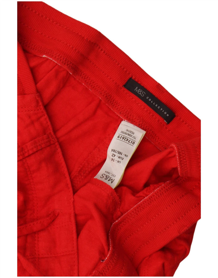 Женские шорты чинос Marks & Spencer UK 14, большие W34, красный лен