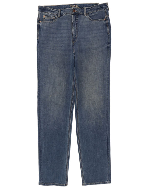 Женские узкие джинсы Marks & Spencer UK 16, большие W34 L31, синие, хлопок