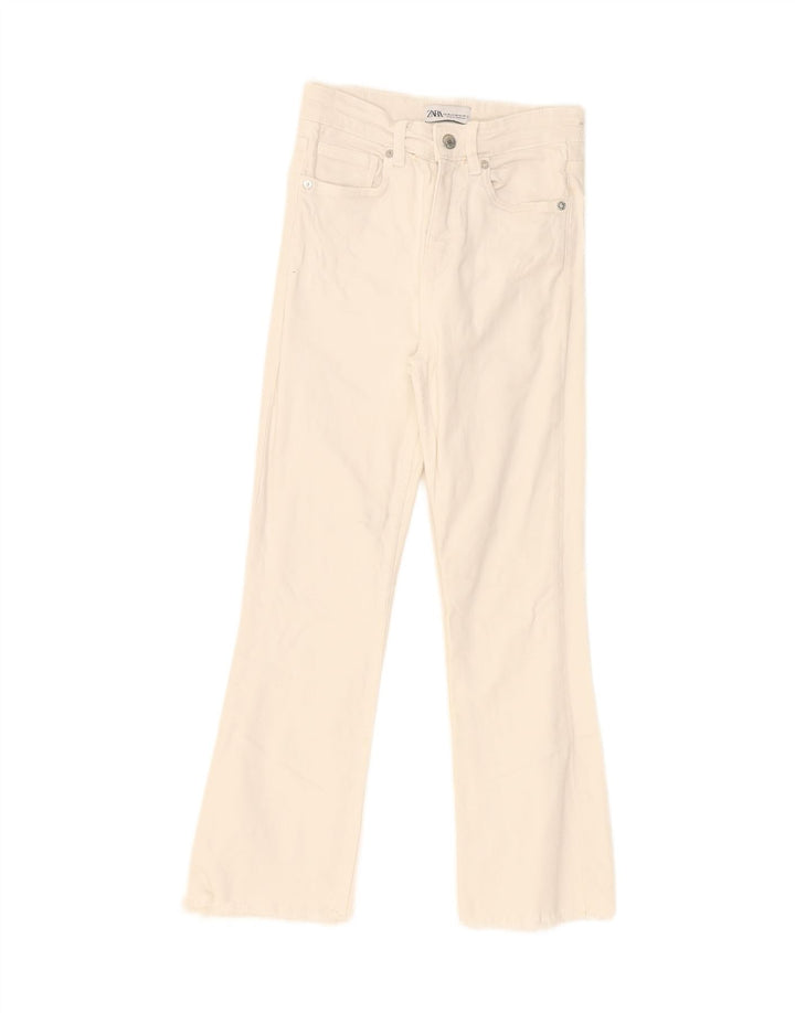 ZARA Womens Straight Jeans EU 36 XS W26 L26 White Vintage Zara and Second-Hand Zara from Messina Hembry 