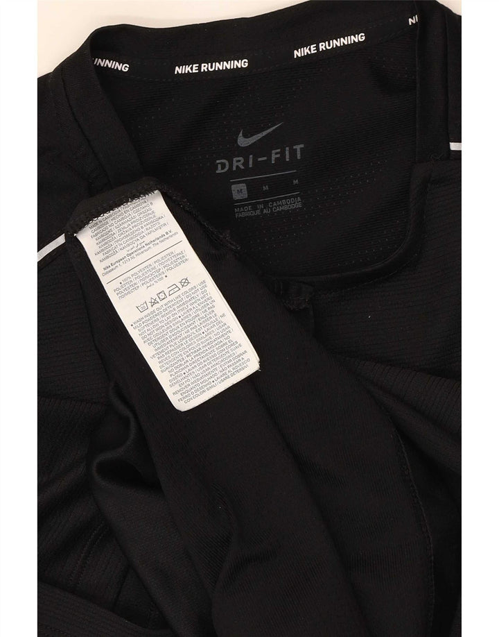 Мужская футболка Nike Dri Fit с графическим рисунком, средний черный полиэстер