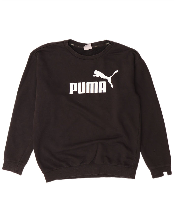 Женский свитер оверсайз с рисунком PUMA UK 10, маленький черный