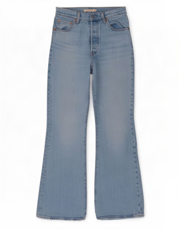 Женские расклешенные джинсы Levi's Ribcage W26 L30 синие