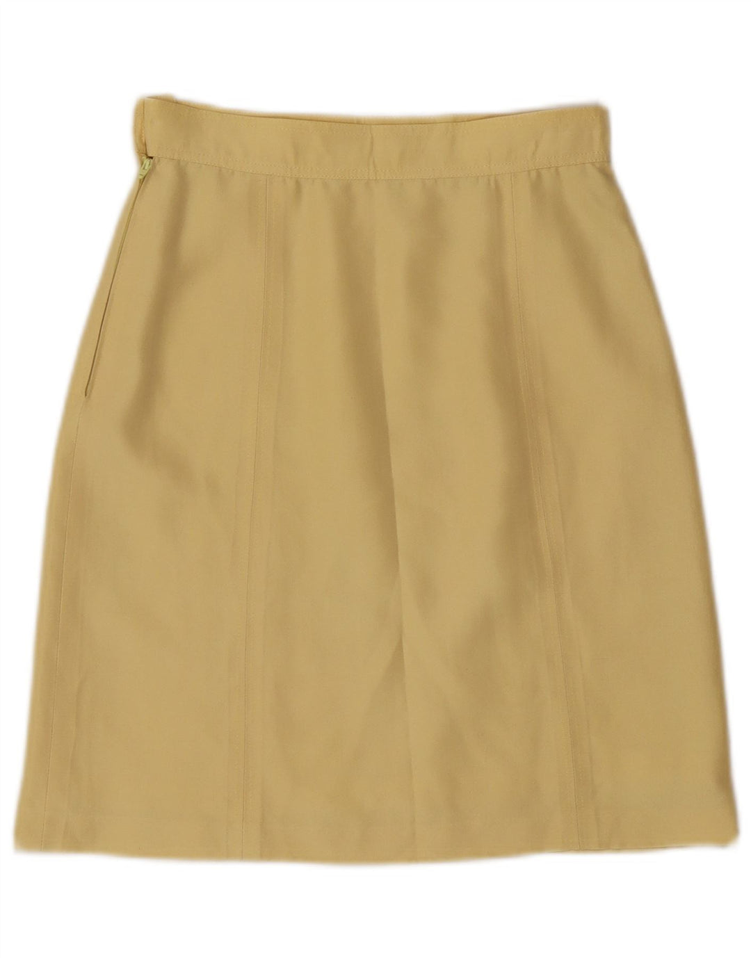 Винтажная женская прямая юбка W26, маленькая, желтая
