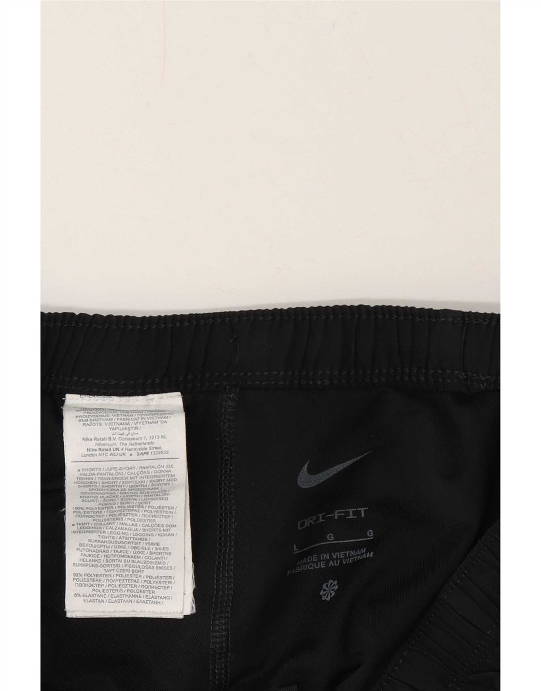 Мужские спортивные шорты Nike Dri Fit, большие черные, полиэстер