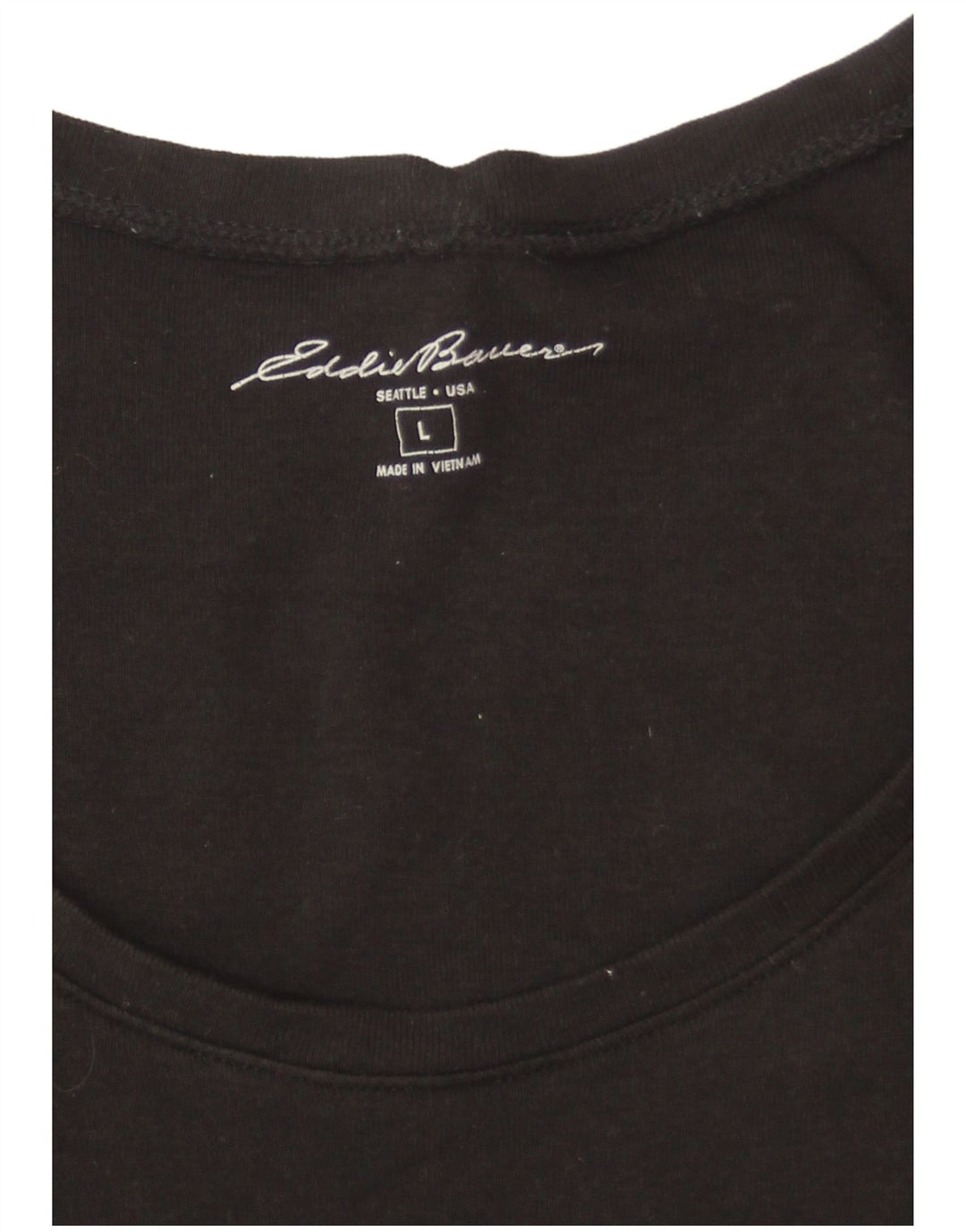 Женская футболка EDDIE BAUER Top UK 16, большая черная