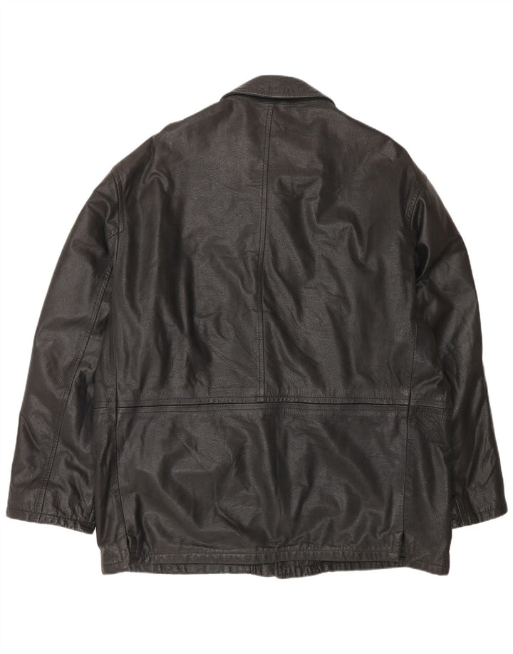 Мужская кожаная куртка Conbipel IT 56 2XL Черная кожа