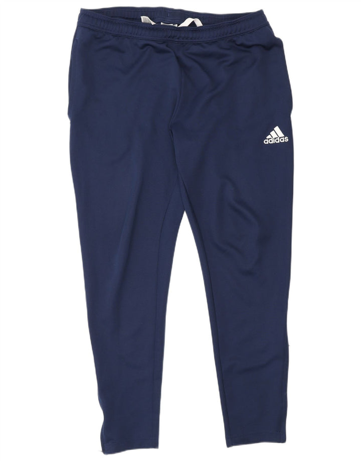 Мужские спортивные брюки Adidas Aeroready, большие темно-синие брюки из полиэстера
