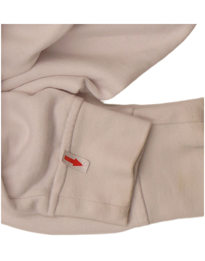 KAPPA Мужской свитшот с рисунком, джемпер среднего размера, белый хлопок, хлопок