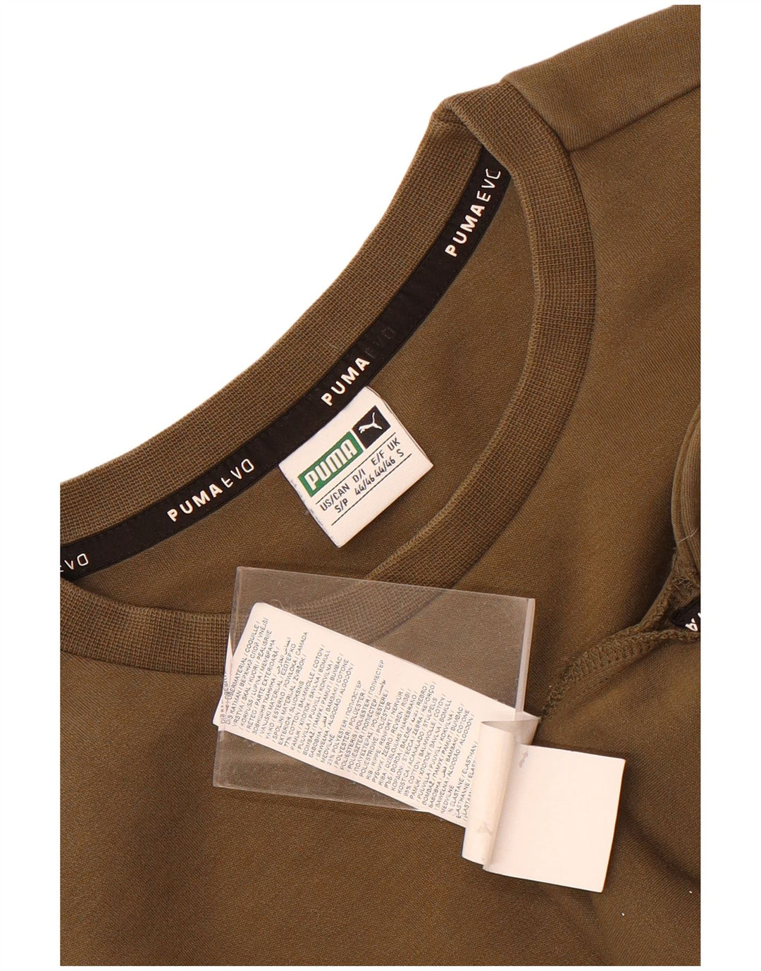 Мужской свитшот с рисунком Puma, маленький хлопковый джемпер цвета хаки