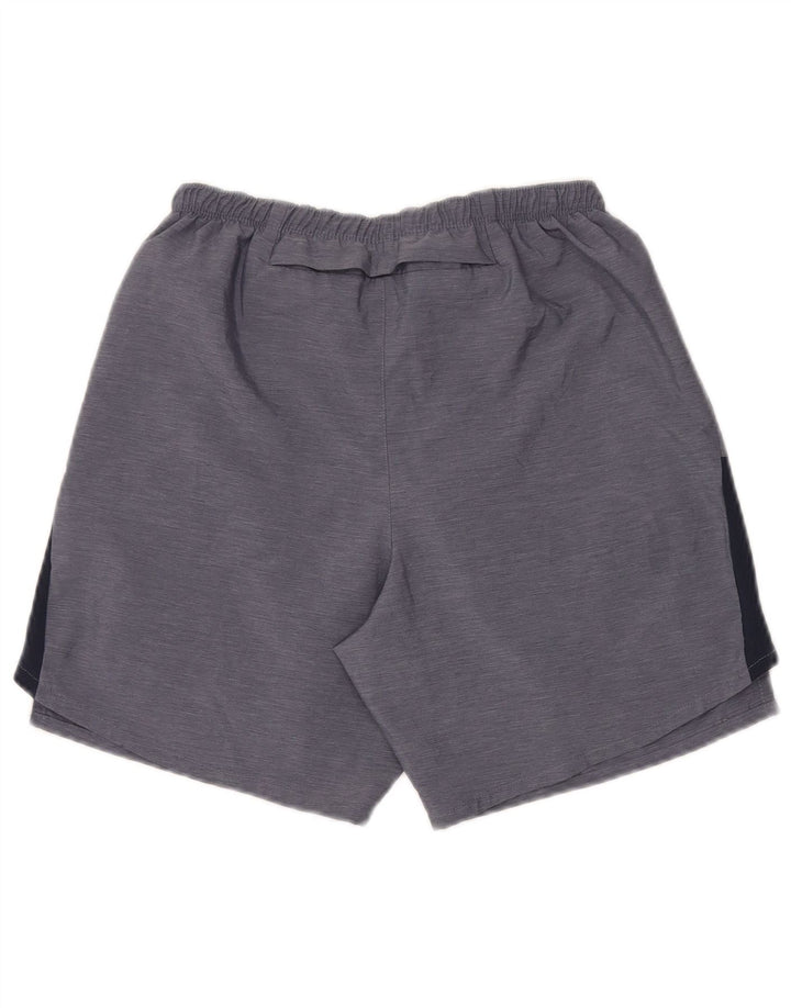 Женские спортивные шорты NIKE Dri Fit UK 10, маленькие синие, полиэстер с цветными блоками