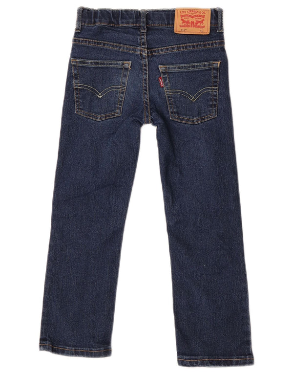 Джинсы Levi's 511 Slim для мальчиков 5–6 лет W22 L19, синий хлопок