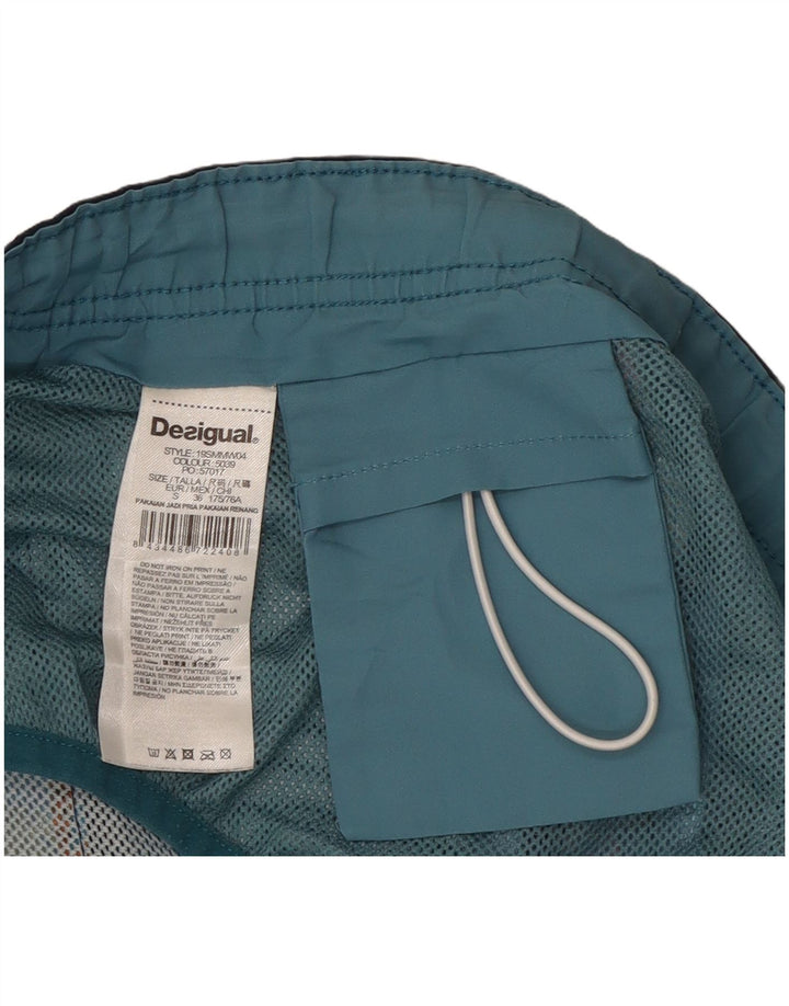 Мужские шорты для плавания Desigual, маленькие, разноцветные, из полиэстера с цветочным принтом