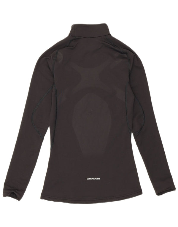 Женский топ Adidas Climawarm с длинным рукавом UK 4 XS, черный нейлон