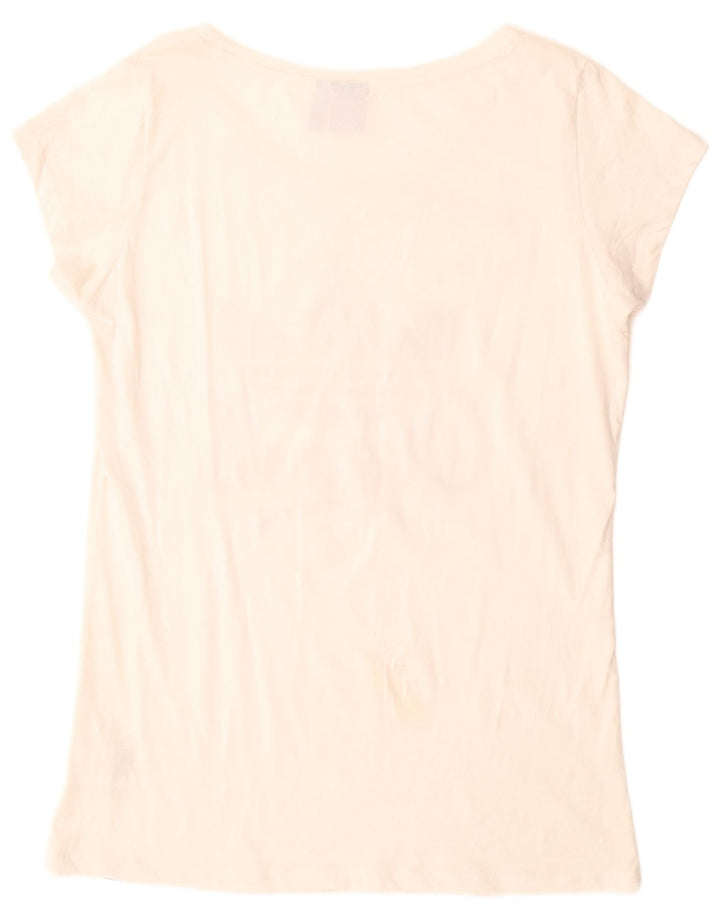 Женская удлиненная футболка с графическим рисунком ADIDAS UK 22 XL, белый хлопок