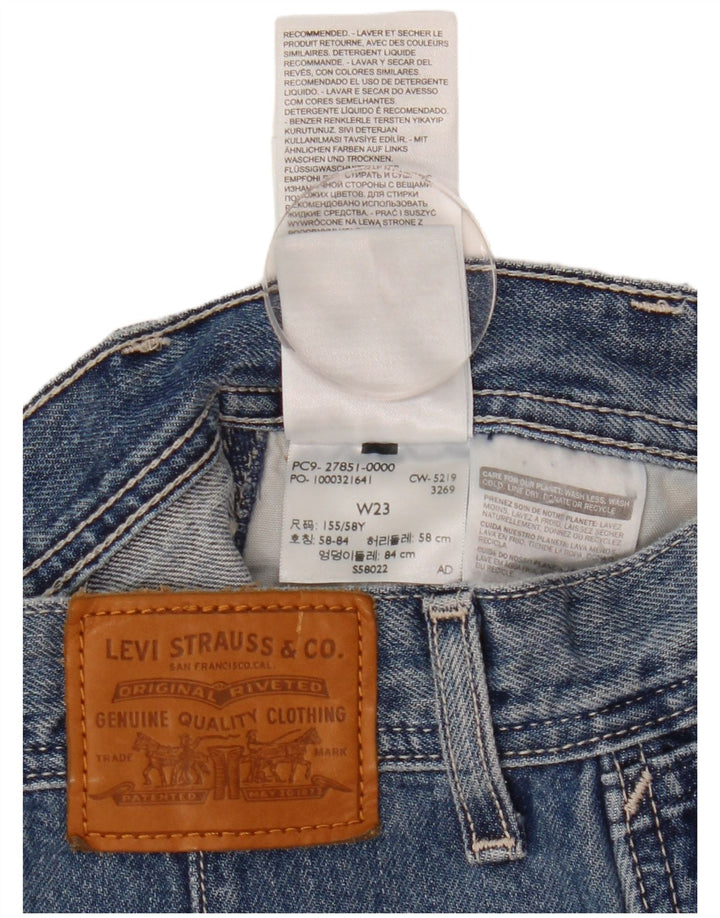 Женская джинсовая юбка Levi's W23 2XS Синяя, хлопок