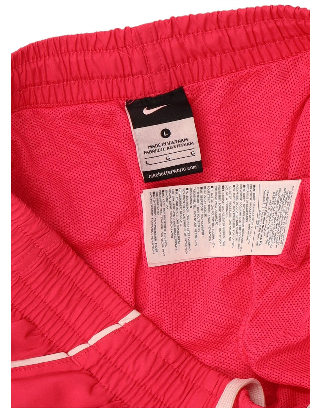 Мужские спортивные шорты Nike с графическим рисунком, большие розовые, полиэстер