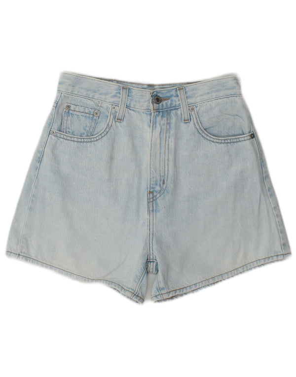 Levi's Womens High Waist Loose Fit Denim Shorts W25 XS Blue Cotton