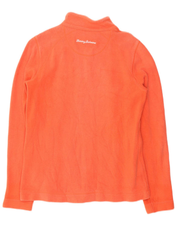 Tommy Bahama Womens Cardigan Sweater UK 14 Medium Orange Cotton