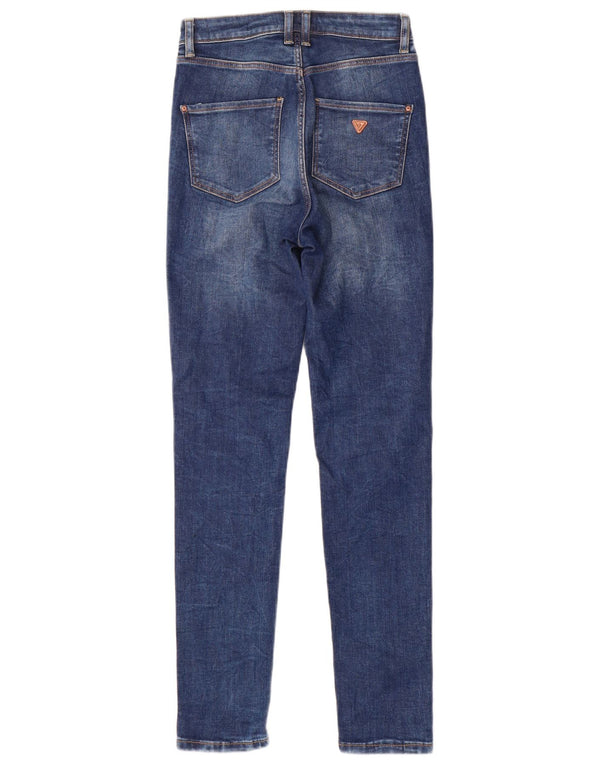 Женские джинсы скинни Guess W25 L29, синий хлопок