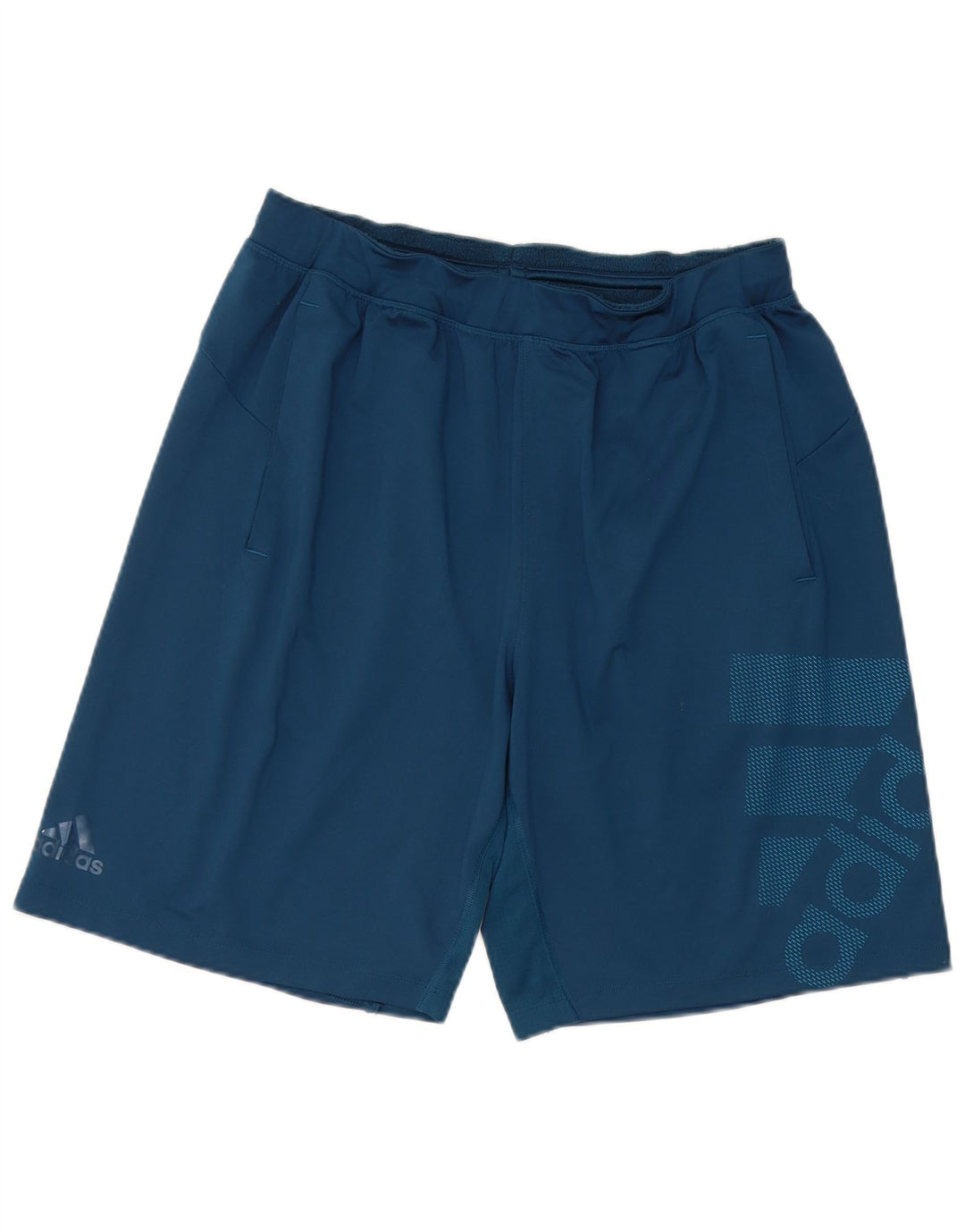 Мужские спортивные шорты Adidas Climalite с рисунком, большие синие, полиэстер