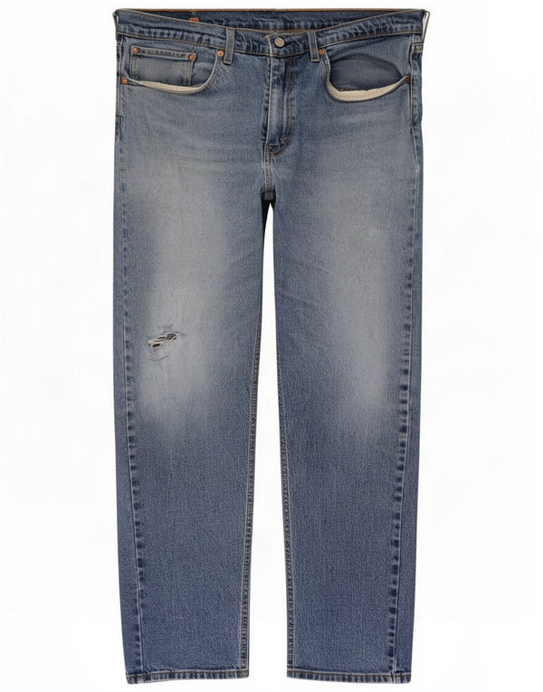 Levi's Мужские зауженные джинсы 502 W36 L32 Синий хлопок