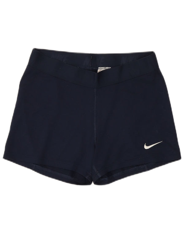 Женские спортивные шорты NIKE Dri Fit UK 14, большие темно-синие, полиэстер