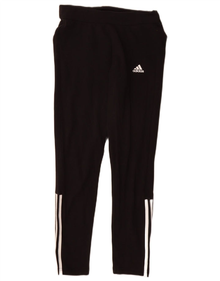 Женские леггинсы Adidas UK 8/10, маленькие, черные, хлопковые