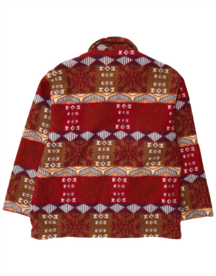 Винтажная мужская куртка-бомбер UK 42 XL разноцветная Fair Isle