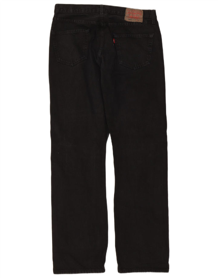 Мужские прямые джинсы Levi's 501 W36 L34, черный хлопок