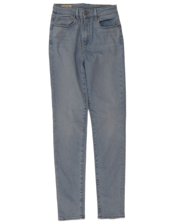 Женские джинсы скинни Levi's W26 L30 синие из лиоцелла
