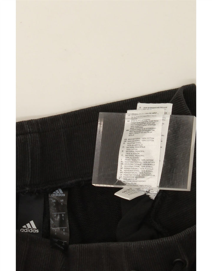 Женские спортивные брюки с графическим рисунком ADIDAS Джоггеры UK 10, маленькие черные хлопковые брюки