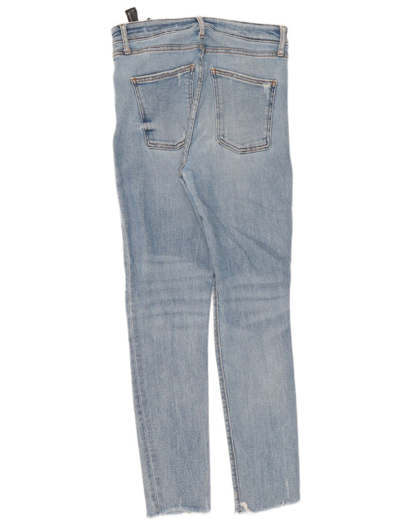 Женские узкие джинсы с высокой талией Zara EU 40 Medium W30 L29 Синие