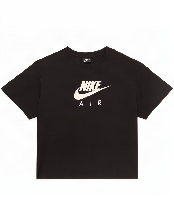 Женская футболка с графическим рисунком Nike Top UK 14, средний черный, хлопок