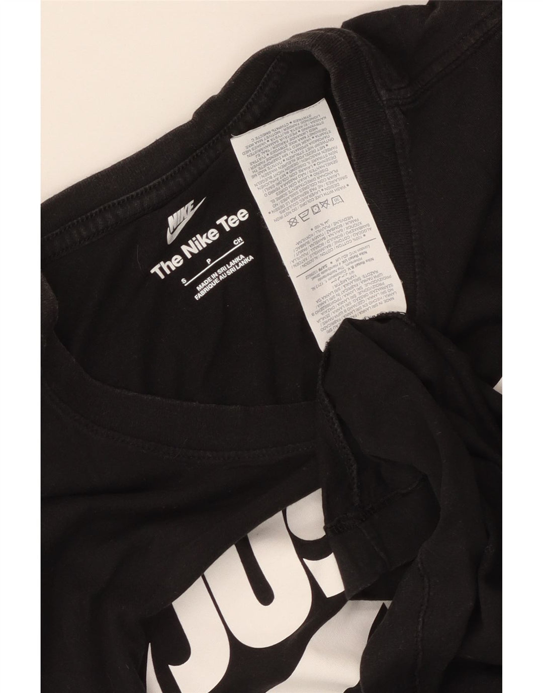 Мужская футболка с рисунком Nike, маленький черный хлопок
