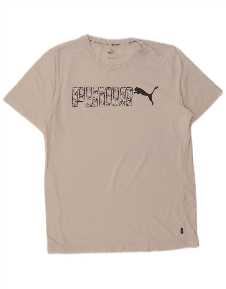 Мужская футболка с рисунком Puma, средний белый