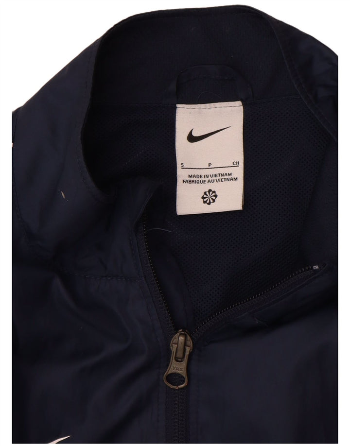 Мужская куртка-дождевик Nike, маленькая, темно-синяя, полиэстер