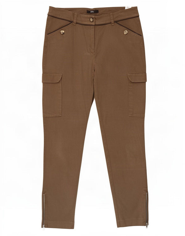Женские узкие брюки карго Marks & Spencer UK 12, средние W30 L27, хаки