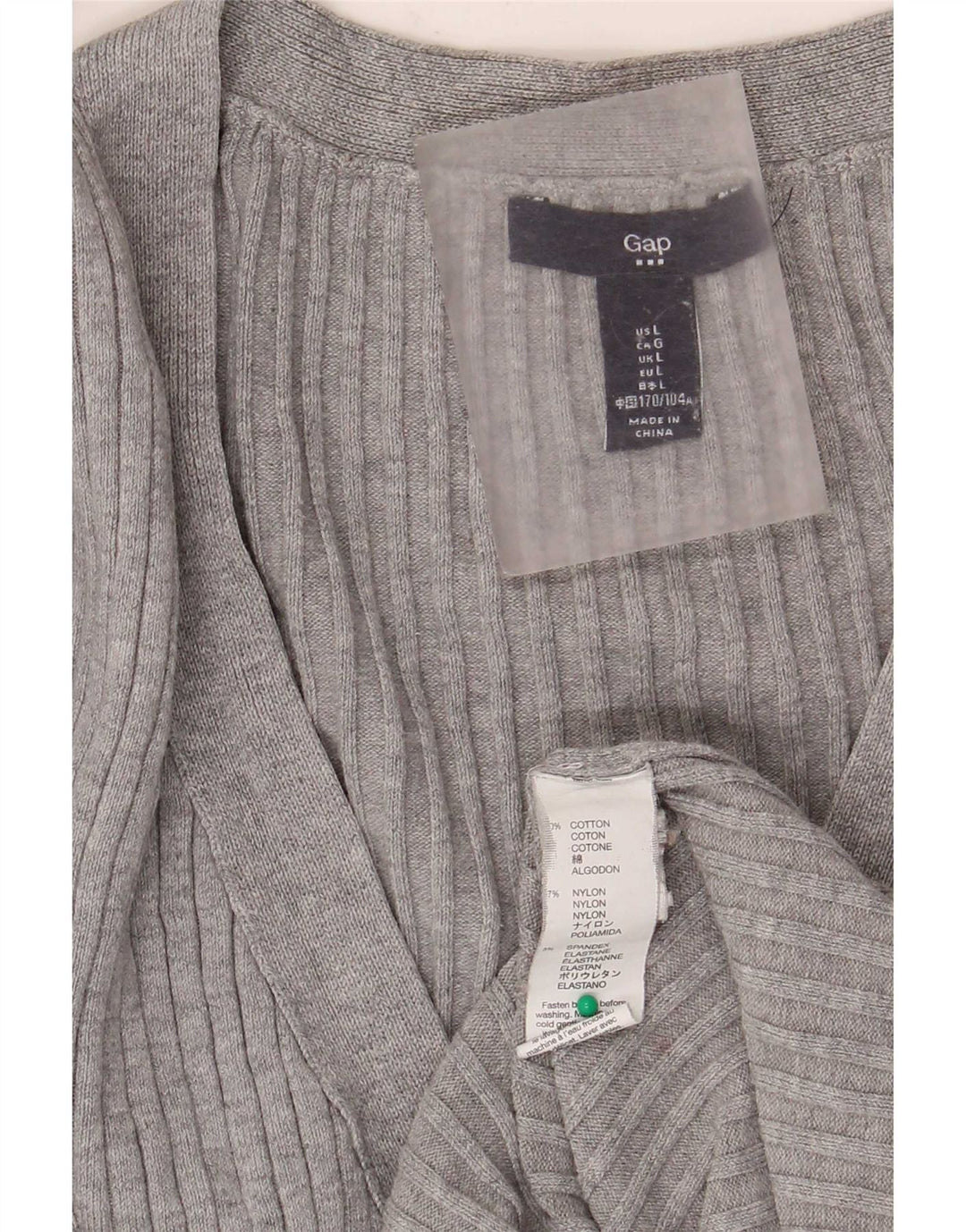 Женский кардиган Gap UK 14, большой серый хлопок, классический