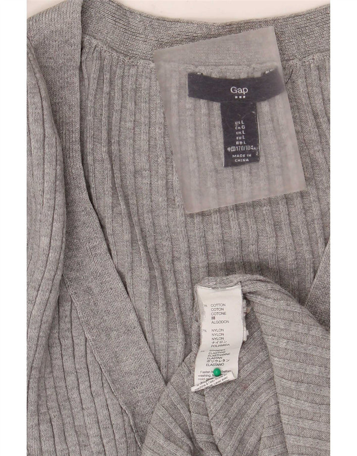 Женский кардиган Gap UK 14, большой серый хлопок, классический