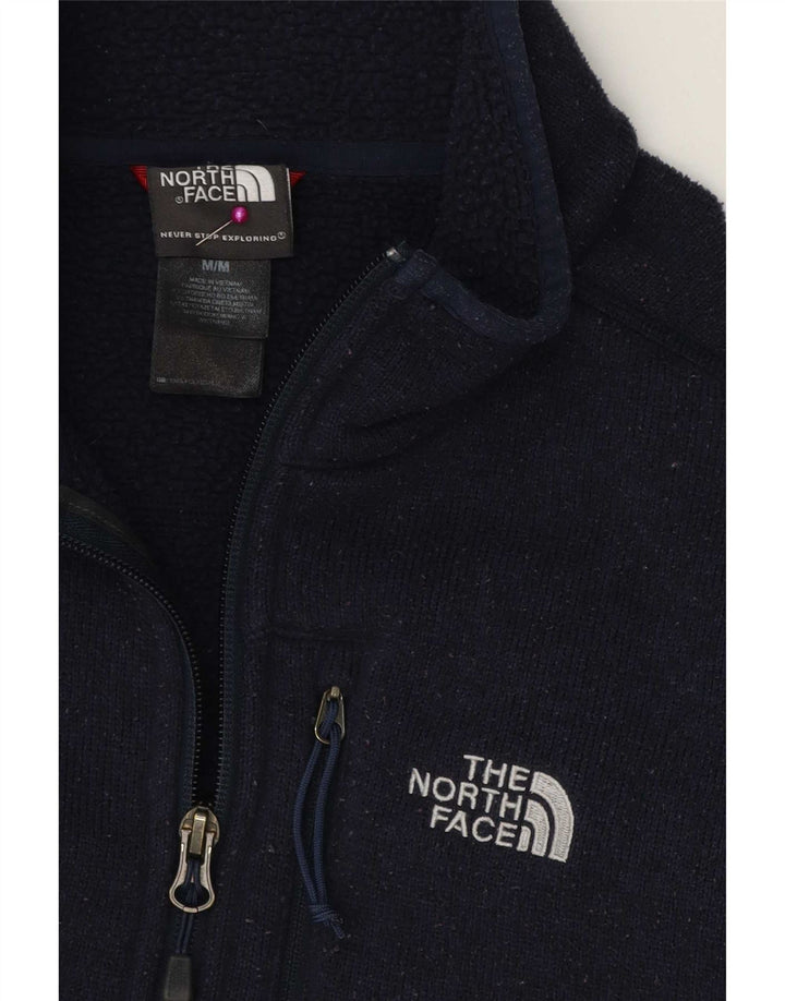 Мужской джемпер с воротником на молнии The North Face, средний темно-синий полиэстер