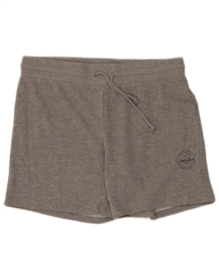 Мужские спортивные шорты JACK & JONES, большие серые, хлопок