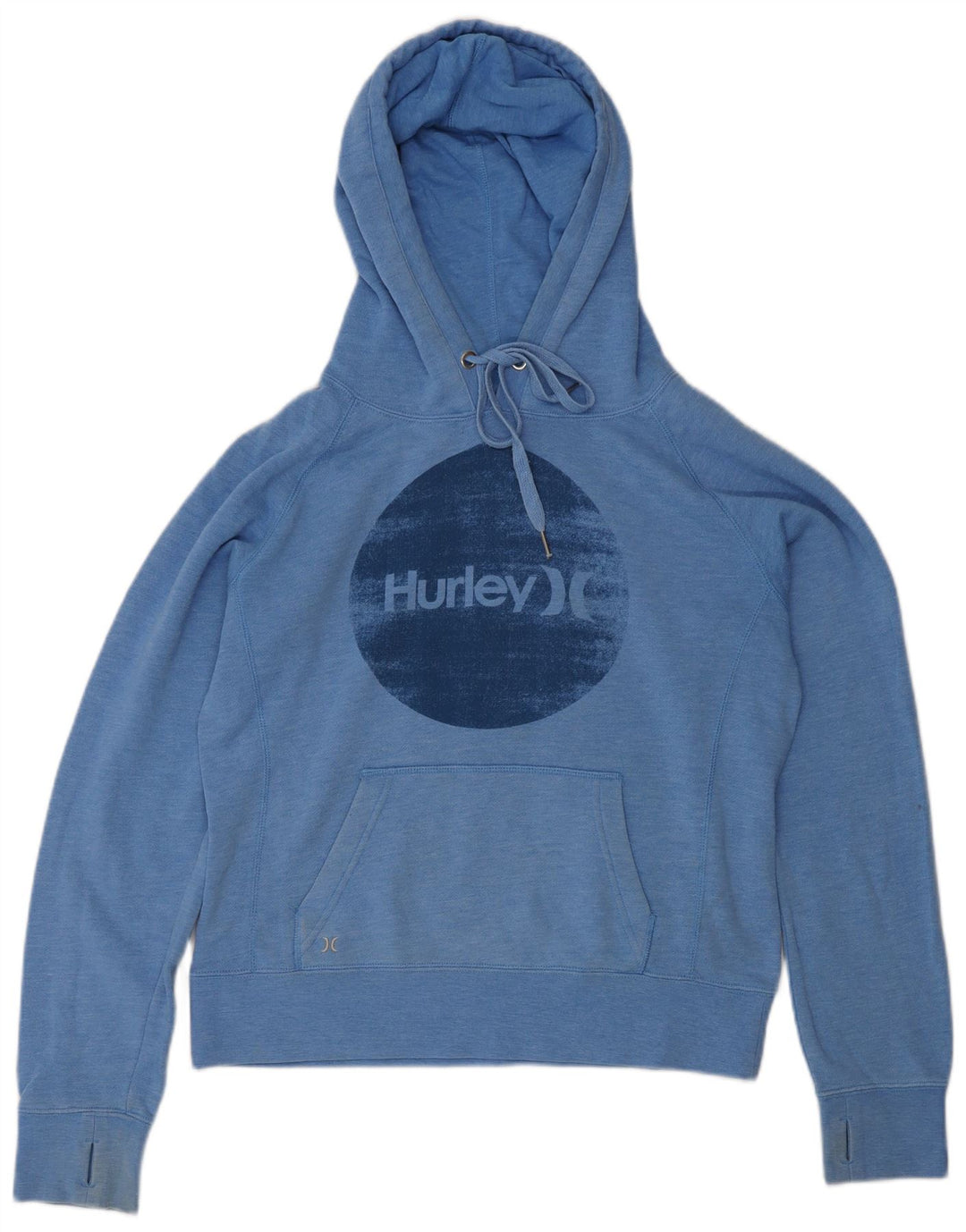 HURLEY Женский джемпер с капюшоном с рисунком UK 14 Средний синий