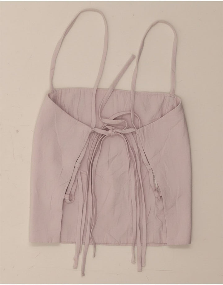 Женский укороченный корсет Zara UK 8, маленький фиолетовый модал