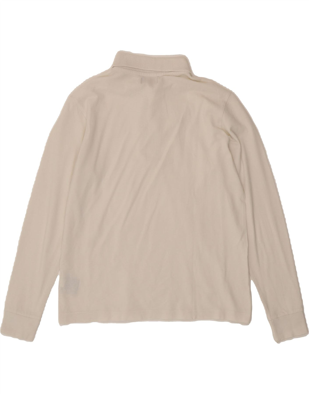 KAPPA Mens Long Sleeve Polo Shirt Small White Cotton Vintage Kappa and Second-Hand Kappa from Messina Hembry 