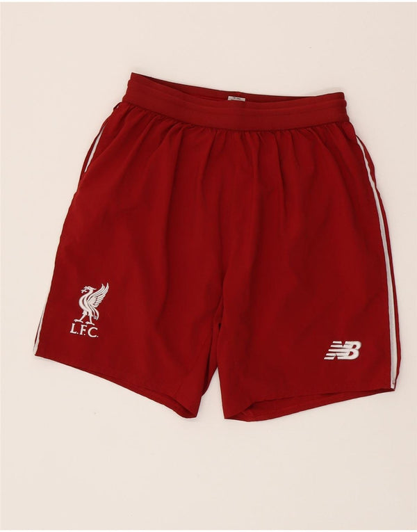 Спортивные шорты NEW BALANCE для мальчиков Liverpool с рисунком, 12–13 лет, XL, бордовые