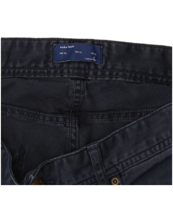 Мужские джинсы Zara Slim EU 42 Large W32 L30 Темно-синие