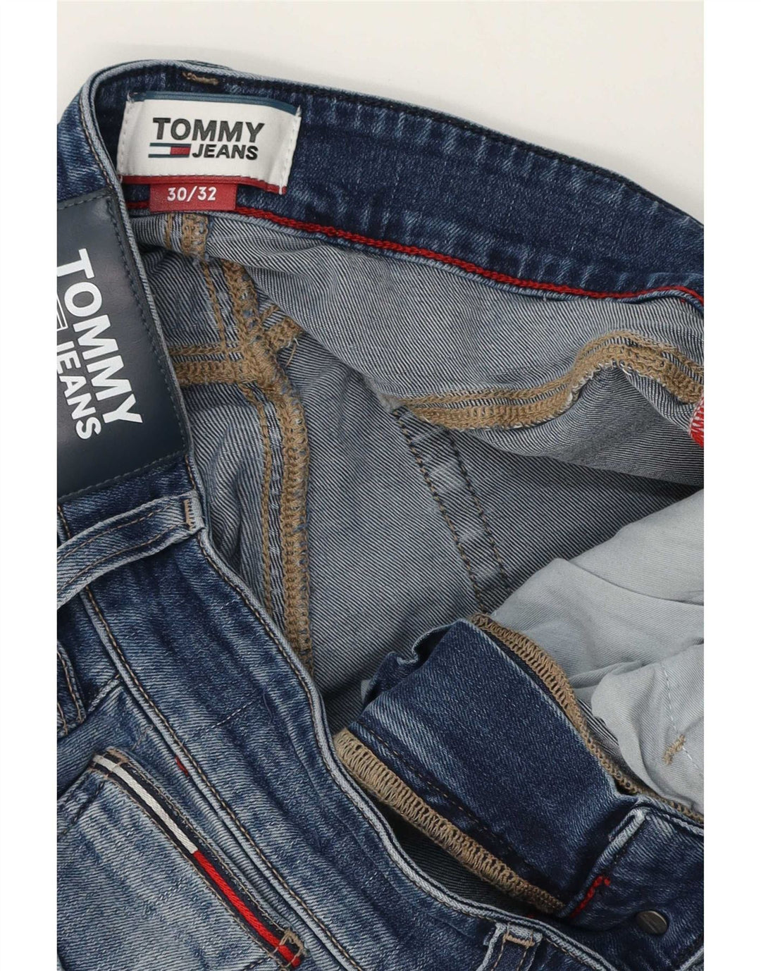 Мужские узкие джинсы Tommy Hilfiger W30 L28 синие, хлопок